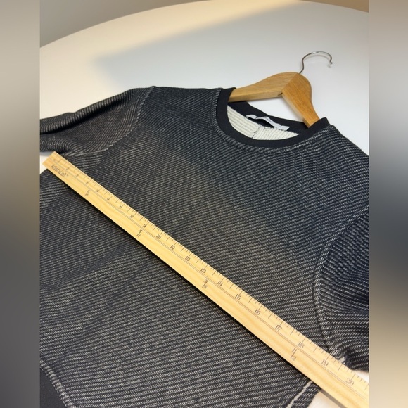 T by Alexander Wang French Terry Crewneck Black Sweatshirt Size Extra Small - Picture 5 of 6